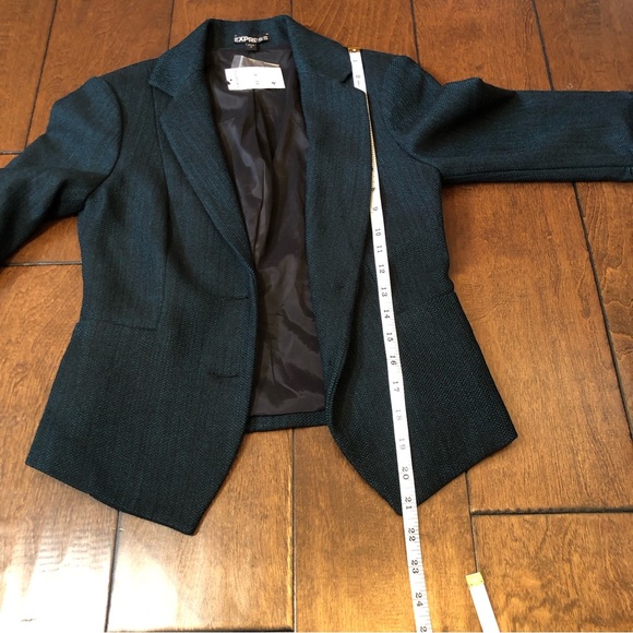 NWT Express lined herringbone blazer - Picture 5 of 11